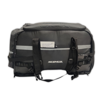 Scoyco 70 Ltr Saddle Bag for Sports Bike Upswept Exhaust