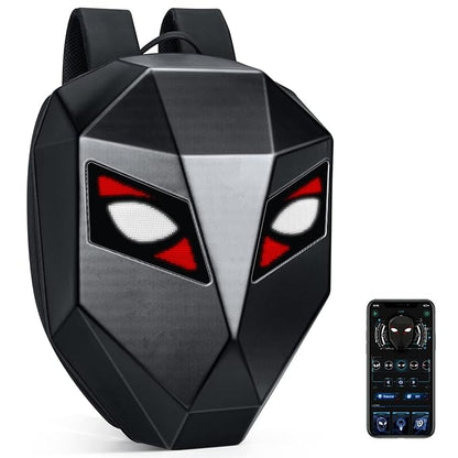 LED Motorcycle Backpack with Programmable Screen – Waterproof & Laptop Friendly