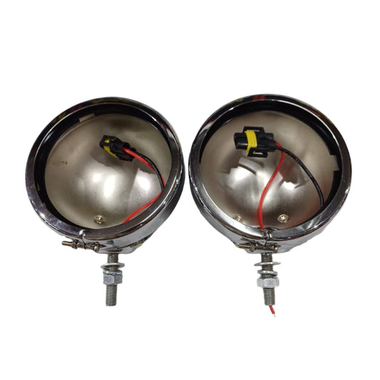 40W Fog Lights with Projector & Chrome Holder – Universal Fit