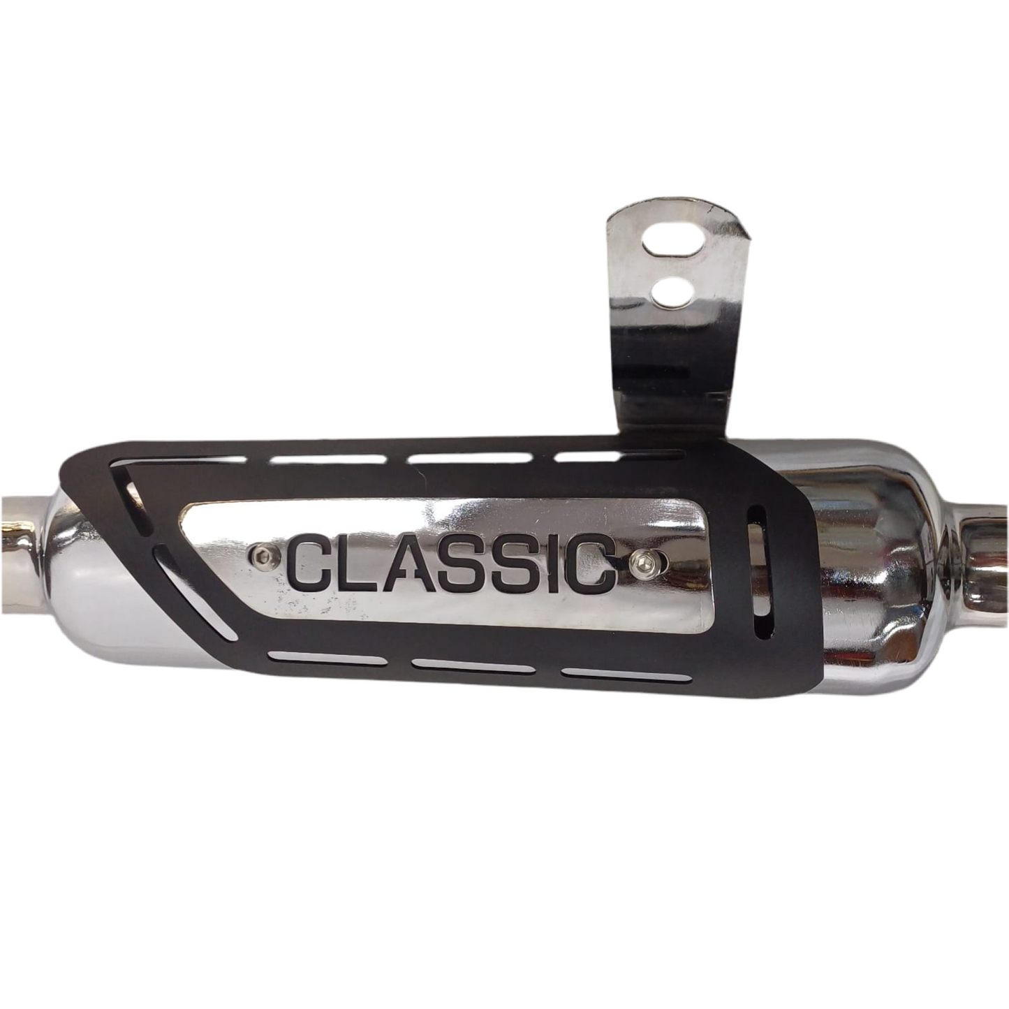Moto Macho Indore Silencer with Dual Plate for Classic BS6/Electra/Standard - Reverse Cone Design