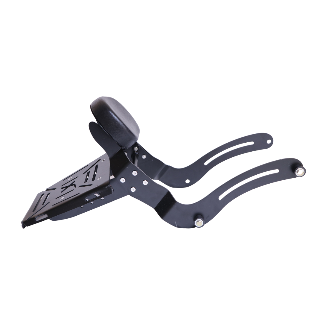 Premium Backrest with Modular Top Rack for Super Meteor 650, Shotgun 650, Meteor 350, Goan Classic 350 & Harley X440
