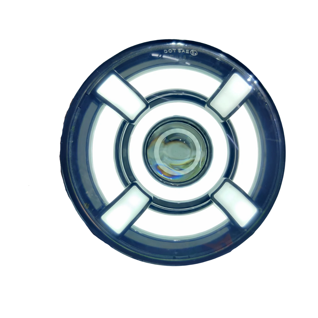 7" Inch Economy Chakri HJG 75 watt LED Headlight for All Royal Enfield Models