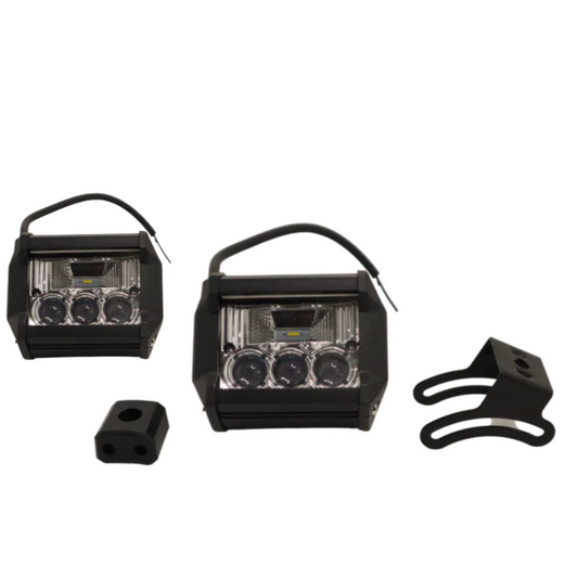 3-LED 40W Curved Fog Light – Universal Fit for Motorcycles