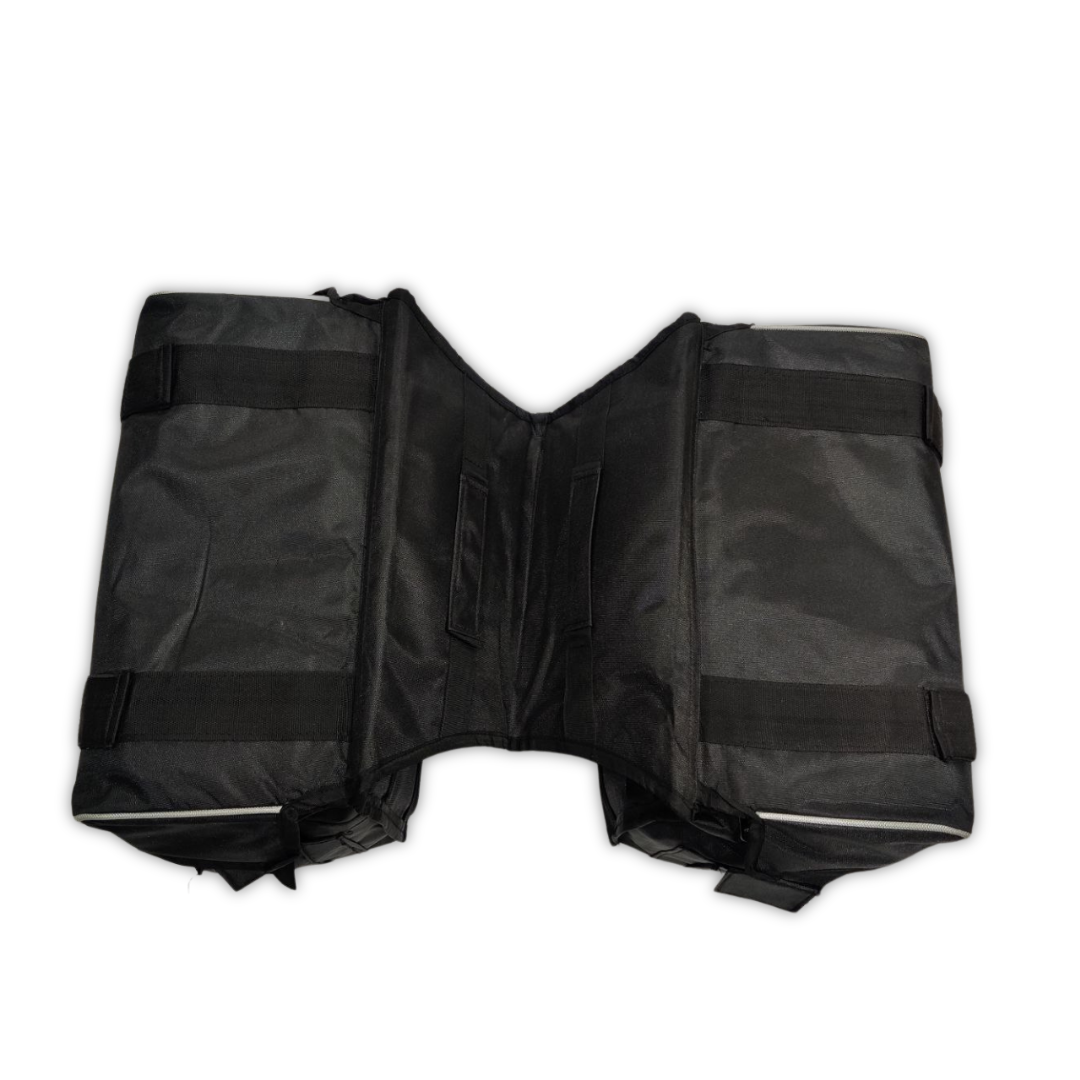 Taichi Waterproof Double-Side Black Fabric Luggage Touring Saddlebag