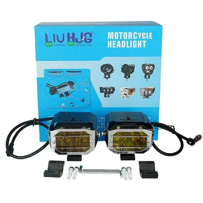 HJG  45W Transformer White/Yellow LED Fog Lights - Waterproof (No Harness)