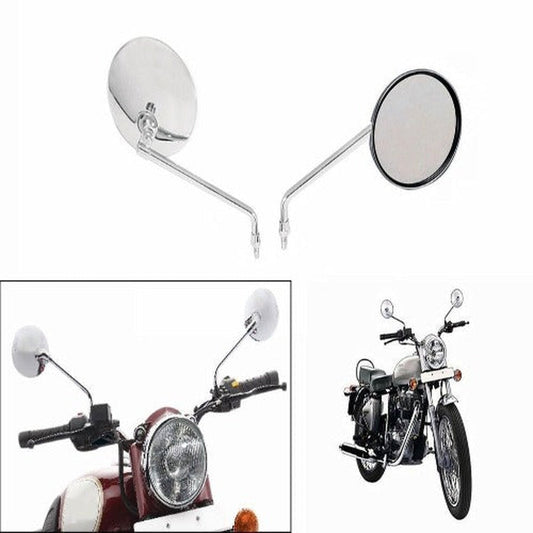 OE Style Round Chrome Mirror for All Royal Enfield Models