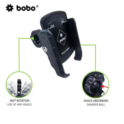 BOBO BM4 Jaw-Grip Bike & Cycle Phone Holder – Sturdy & Easy Mounting
