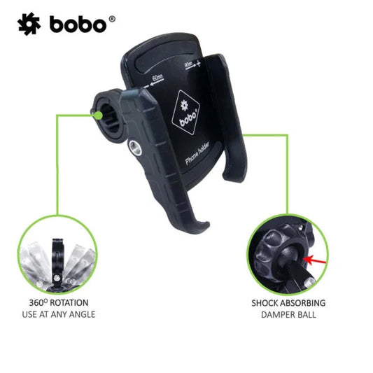 BOBO BM4 Jaw-Grip Bike & Cycle Phone Holder – Sturdy & Easy Mounting