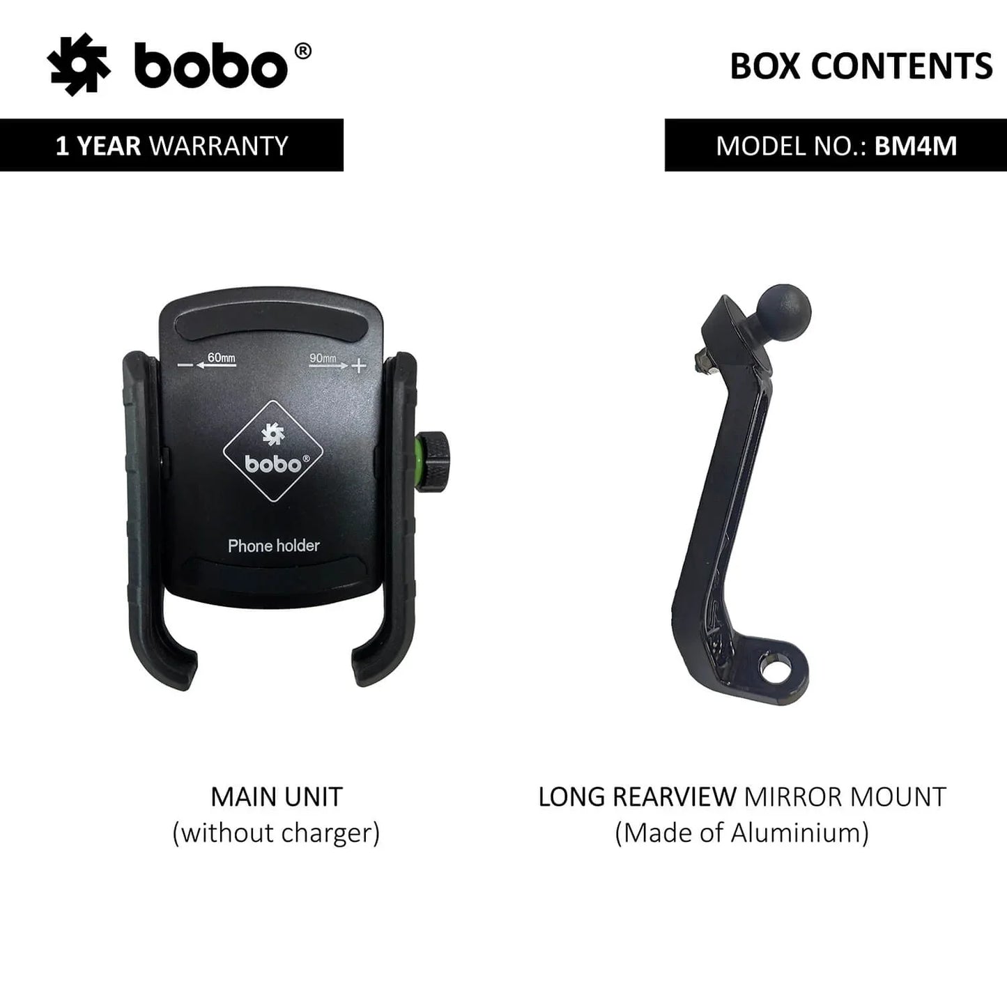 BOBO BM4M Jaw-Grip Bike & Cycle Phone Holder – Strong & Reliable