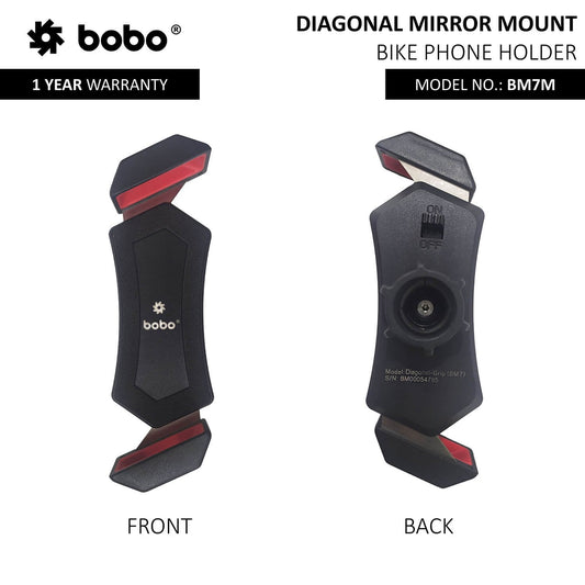 BOBO BM7 Diagonal-Grip Bike & Cycle Phone Holder – Secure & Adjustable