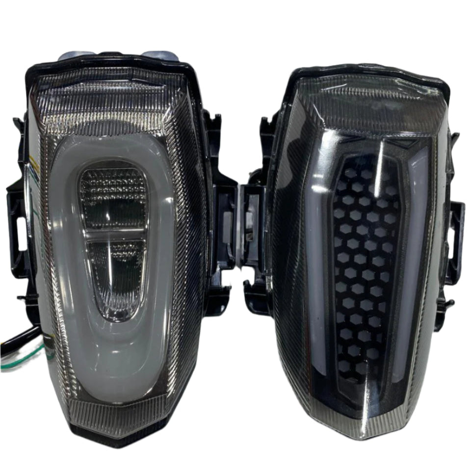 R15 With Rear Led Indicator Tail Light for Yamaha R15 V4, V3, R15 M - Multicolor Flowing Indicator ...