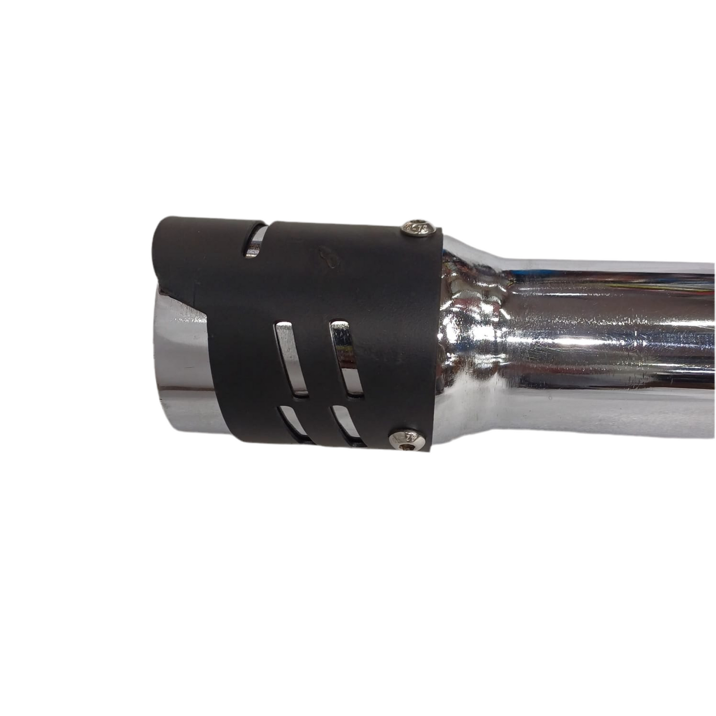 Moto Macho Indore Silencer with Dual Plate for Classic BS6/Electra/Standard - Reverse Cone Design