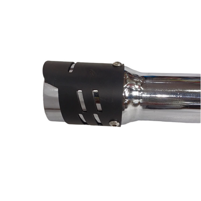 Moto Macho Indore Silencer with Dual Plate for Classic BS6/Electra/Standard - Reverse Cone Design