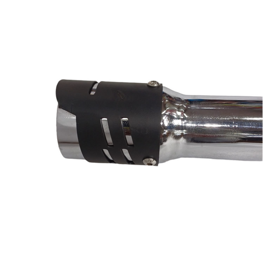 Moto Macho Indore Silencer with Dual Plate for Classic BS6/Electra/Standard - Reverse Cone Design