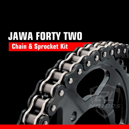 Jawa Standard / Jawa 42 Rolon Chain & Sprocket Kit | Durable & High-Performance Kit for Jawa Models
