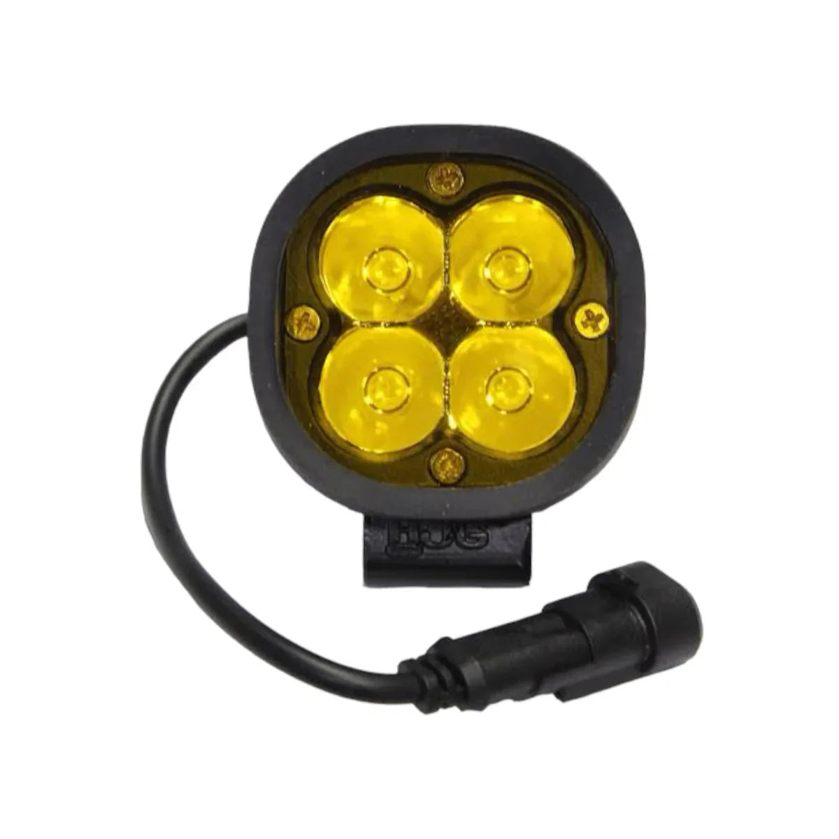 LIU HJG Mini 4 LED Fog Light with Harness (80 Watts) | Compact, Powerful Fog Lights for Bikes (Pack of 2)