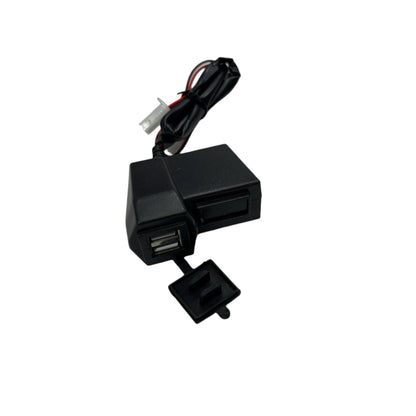 Dual USB Charger with Voltmeter – Universal for Motorcycles