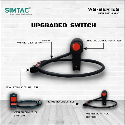 Yamaha R15 V4 Simtac PNP Hazard Flasher Adapter with Switch [V6.0] - YMHV4 - WS4