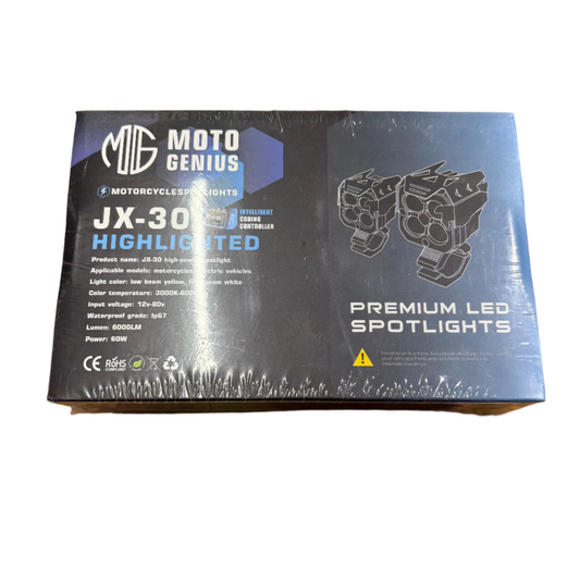 Moto Genius JX-30 60W 4-Lens Fog Light for Motorcycles