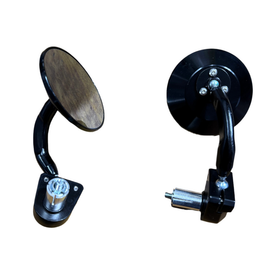 Imported GT  Universal Bar End  Mirrors  for Motorcycle & Scooters, Universal Rearview Mirror-Foldable  H-3164
