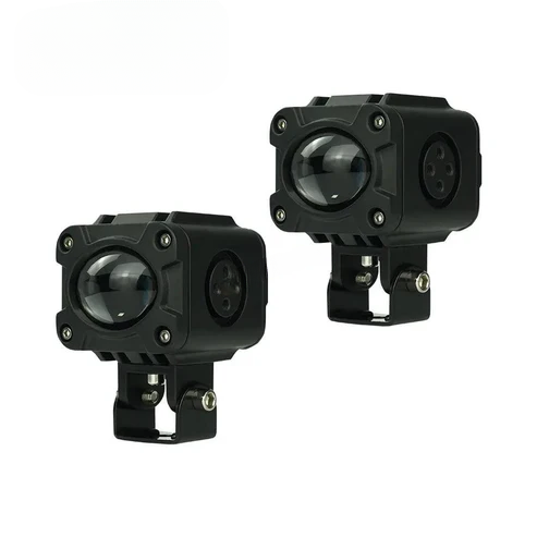 40W HJG Flashing Dual-Color LED Light – Universal for Motorcycles