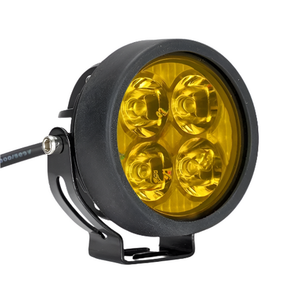 40 Watt HJG Round 4 LED Fog Light with Harness