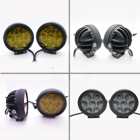 HJG 70w Round 7 LED Fog Light without Harness