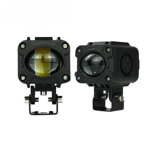 HJG-17 40 Watt  Single LED Cree Lens Fog Light White/Yellow for All Motorcycles