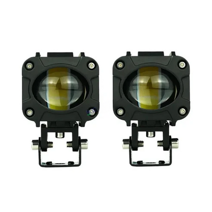 40W HJG Flashing Dual-Color LED Light – Universal for Motorcycles