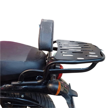 Adjustable Carrier with Foam Cushion Backrest for Jawa 42,Jawa 42 2.1,Jawa Classic 300,Royal Enfield Hunter/Thunderbird/Meteor 350