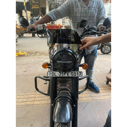 Small Size Visor with Plate for All Motorcycles