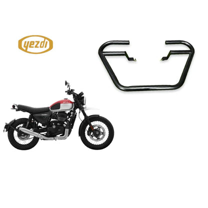 Trapezium/Square/4 Bend 1.25 Inch Leg Guard/Crash Guard for All Jawa Models, Yezdi Roadster, Yezdi Scrambler & Jawa 42 FJ