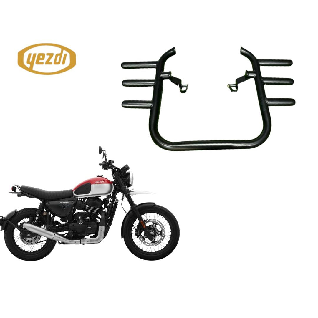 3-Rod 1.25" Crash Guard for Jawa & Yezdi Roadster/Scrambler/Jawa 42 FJ