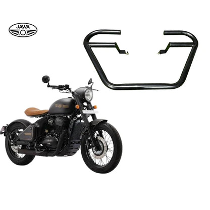 Trapezium/Square/4 Bend 1.25 Inch Leg Guard/Crash Guard for All Jawa Models, Yezdi Roadster, Yezdi Scrambler & Jawa 42 FJ