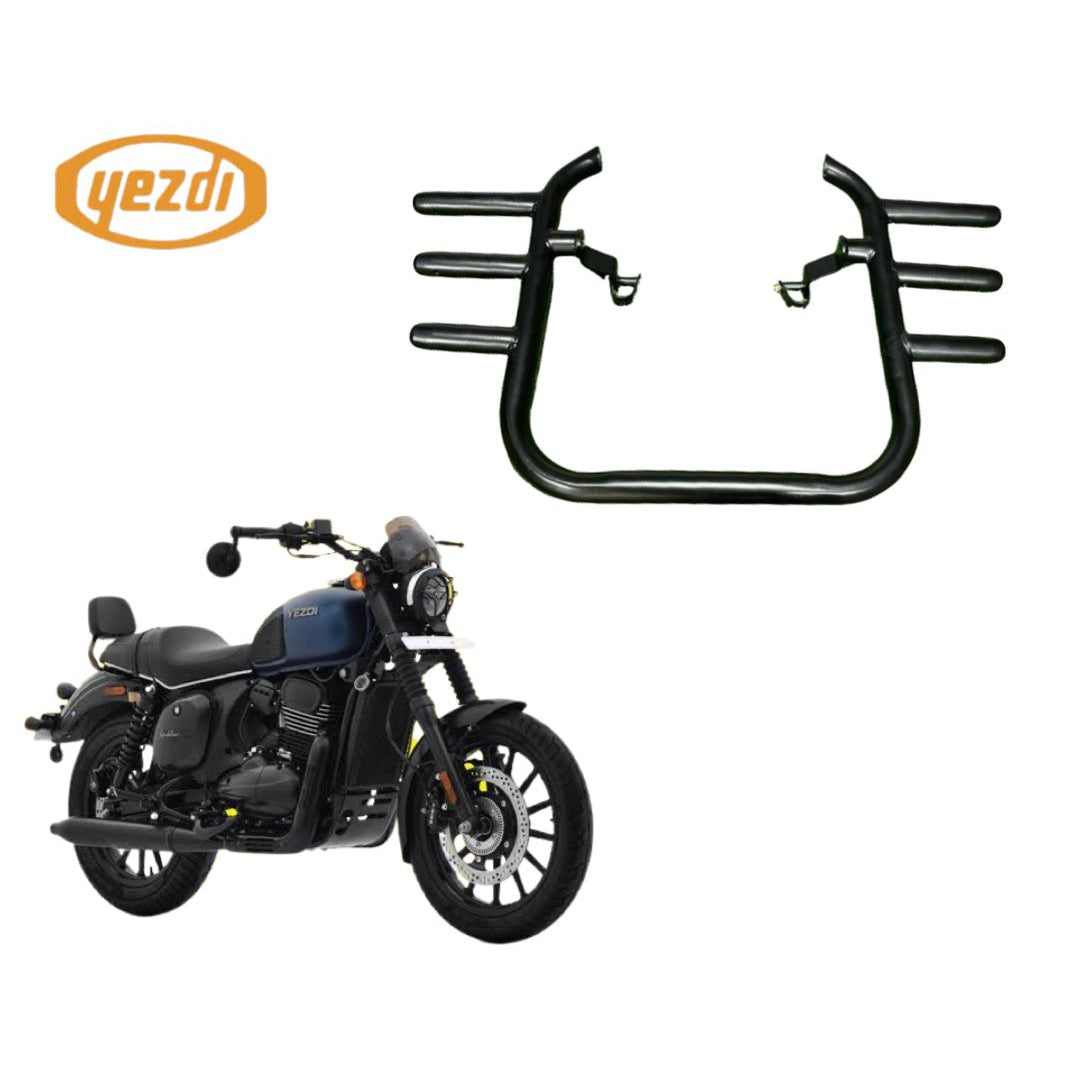 3-Rod 1.25" Crash Guard for Jawa & Yezdi Roadster/Scrambler/Jawa 42 FJ