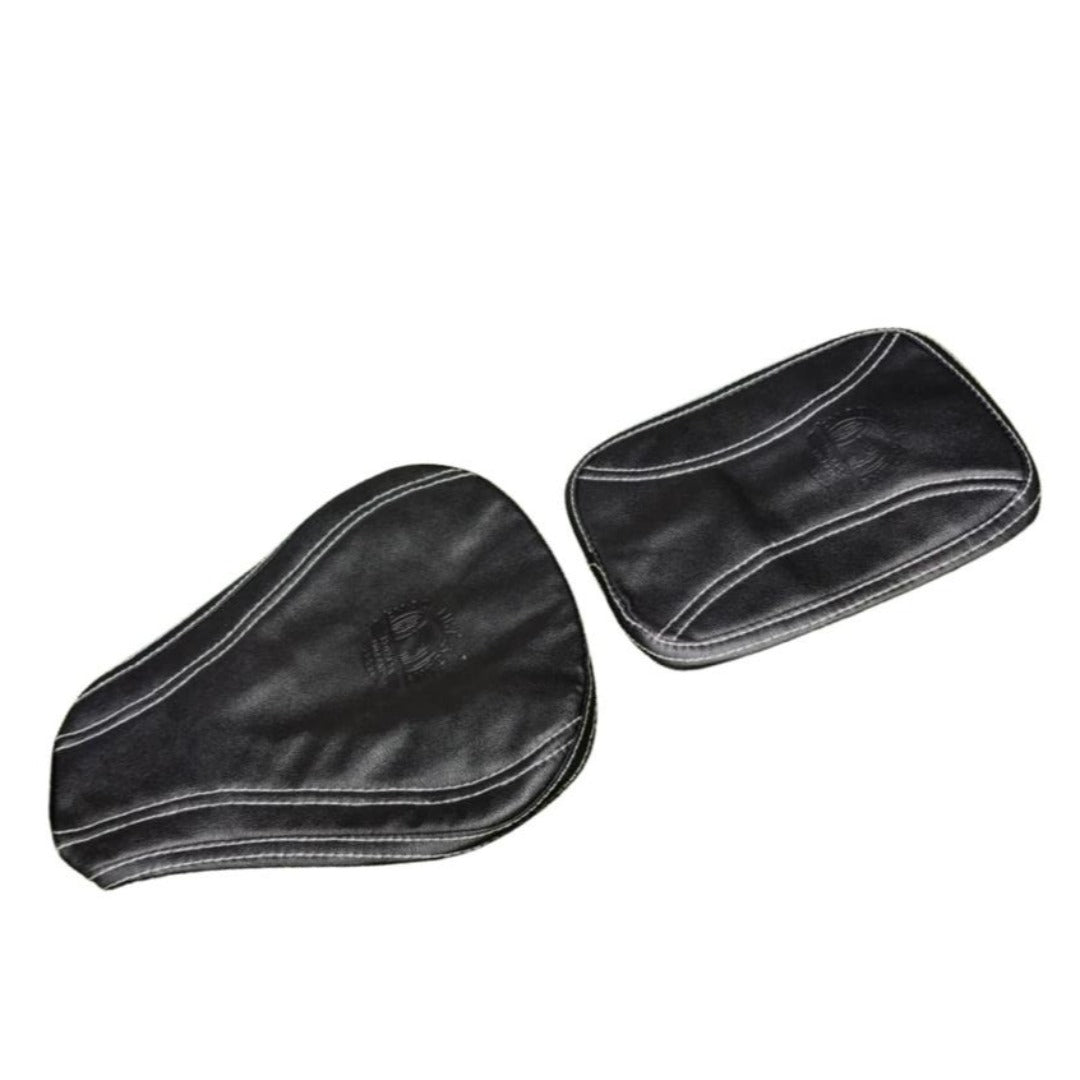 Premium White Stitch Seat Cover for Classic 500 & Classic 350