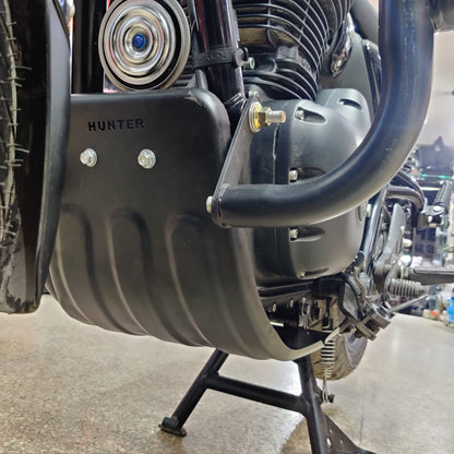 Heavy-Duty Mild Steel Bash Plate for Royal Enfield for Hunter 350