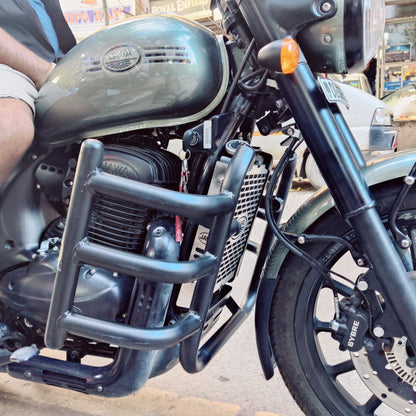 Airfly 3 rod 1.25 inch Heavy leg guard/Crash Guard for Jawa Classic , Jawa 42 ,Models,Yezdi Scrambler