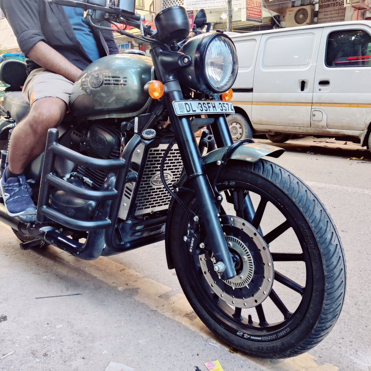 Airfly 3 rod 1.25 inch Heavy leg guard/Crash Guard for Jawa Classic , Jawa 42 ,Models,Yezdi Scrambler