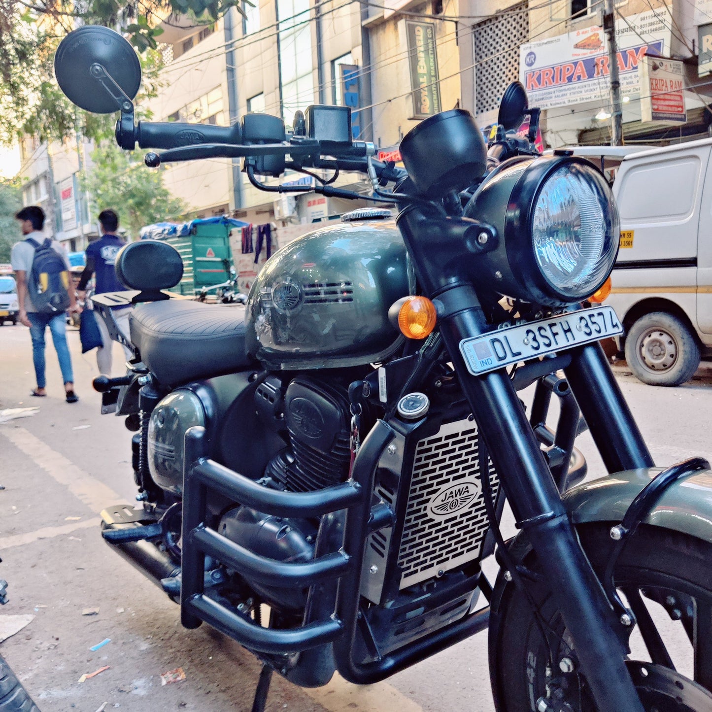 Airfly 3 rod 1.25 inch Heavy leg guard/Crash Guard for Jawa Classic , Jawa 42 ,Models,Yezdi Scrambler