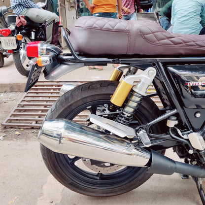 Growler Exhaust With DB Killer for Royal Enfield Interceptor & Continental GT 650 – Stainless Steel, Rust Free, 5 Years Warranty for Manufacturing Defects