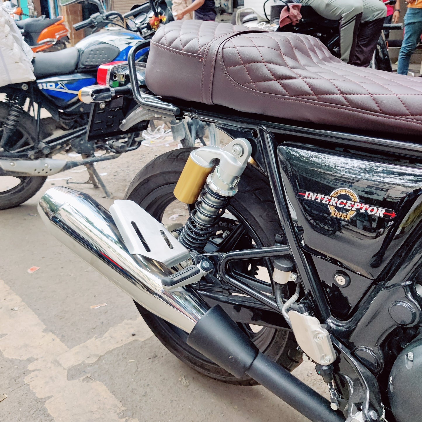 Growler Exhaust With DB Killer for Royal Enfield Interceptor & Continental GT 650 – Stainless Steel, Rust Free, 5 Years Warranty for Manufacturing Defects