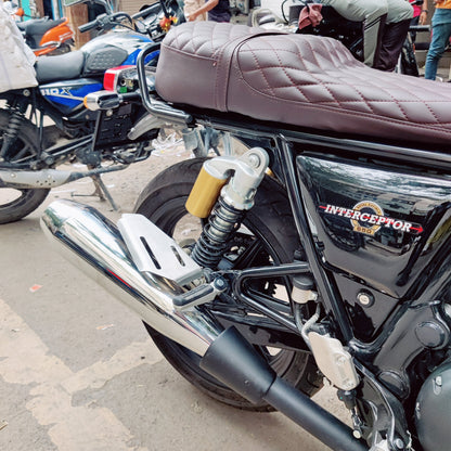 Growler Exhaust With DB Killer for Royal Enfield Interceptor & Continental GT 650 – Stainless Steel, Rust Free, 5 Years Warranty for Manufacturing Defects
