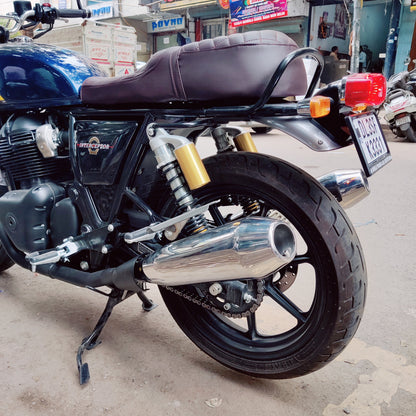 Growler Exhaust With DB Killer for Royal Enfield Interceptor & Continental GT 650 – Stainless Steel, Rust Free, 5 Years Warranty for Manufacturing Defects