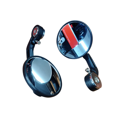 Universal GT Bar End  Mirrors  for Motorcycle & Scooters, Universal Rearview Mirror