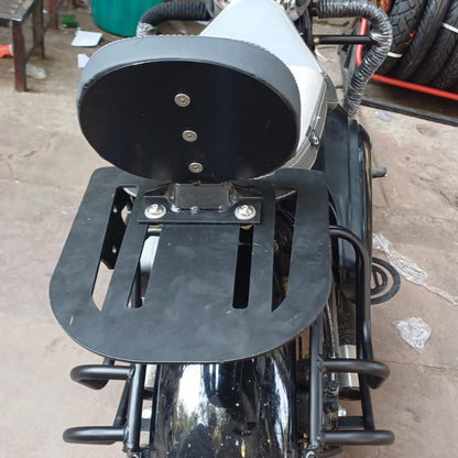 Top Rack Plate PU Cushion Backrest for Jawa 42,Jawa 42 2.1,Jawa Classic 300,