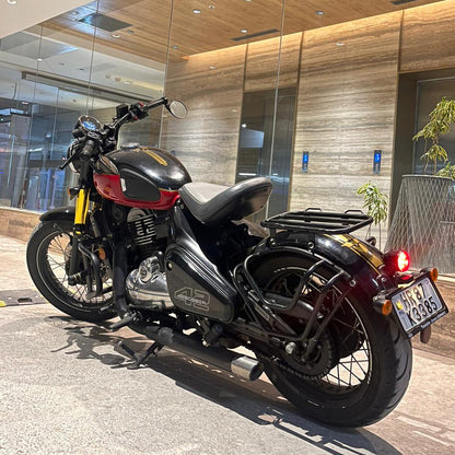Premium Top Carrier with Saddle Stay for Jawa Perak & Jawa 42 Bobber - High Load Capacity