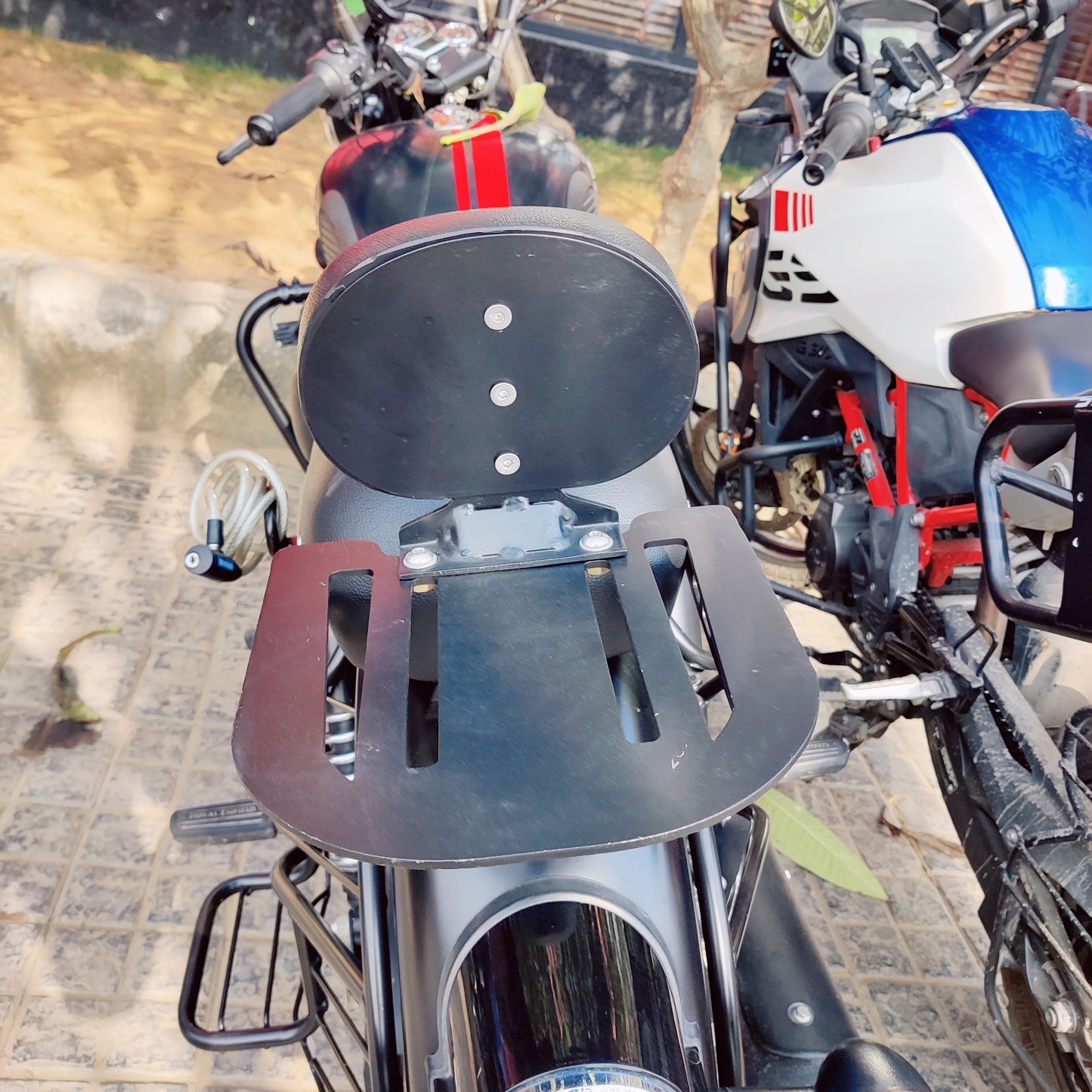 Top Rack Backrest for Classic 350 Reborn, Standard Reborn & Royal Enfield Classic 350