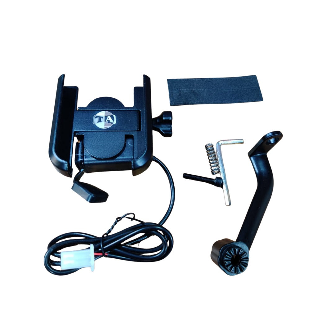 Universal Motorcycle Mobile Holder with Charger
