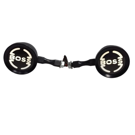 Big Metal Cut Boss Logo LED Indicators for Royal Enfield - Pair